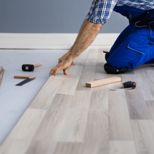 laying floor